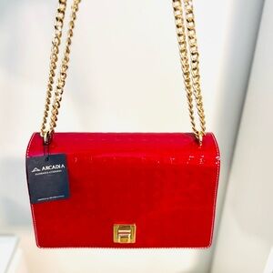 Red Arcadia crossbody NWT